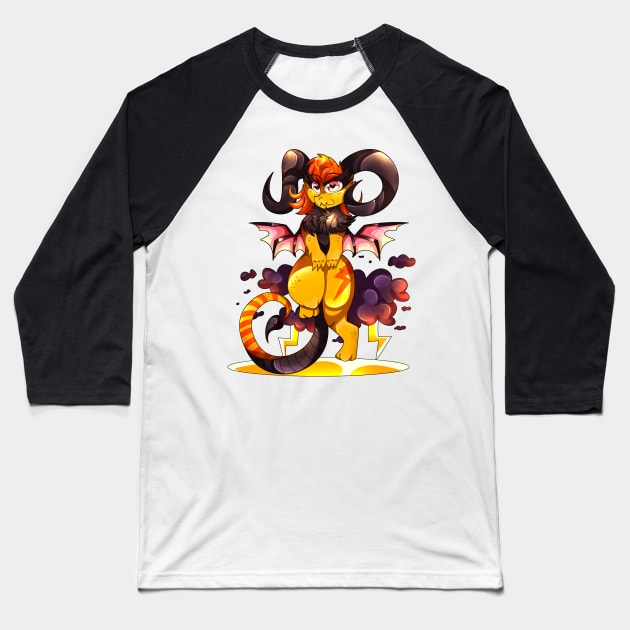 Lightning dragon Baseball T-Shirt by rocioam7